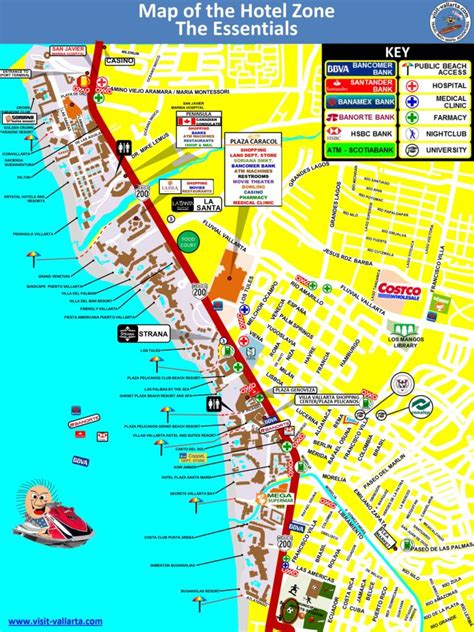 puerto vallarta hotel map.